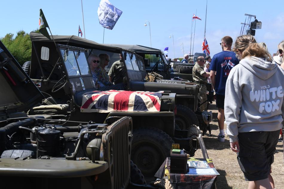 Armed Forces Day 2025 - row of vintage military vehicles