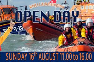 RNLI Littlehampton Station Open Day poster