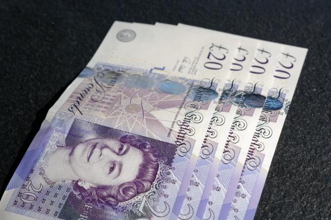 image of twenty pound notes fanned out
