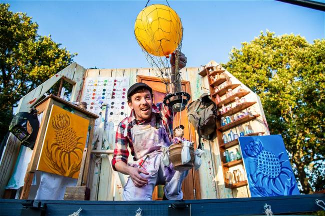 Puppet Van act for the Littlehampton Love Local Arts