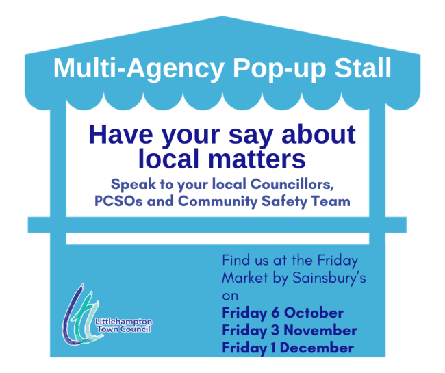 visual describing the content of the multiagency stall