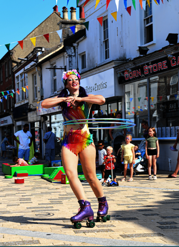 Roller-skater from previous Love Local Event 2024