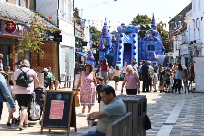 Busy Summer High Street 2025