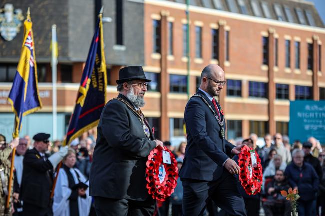 Remembrance Sunday at Littlehampton War Memorial