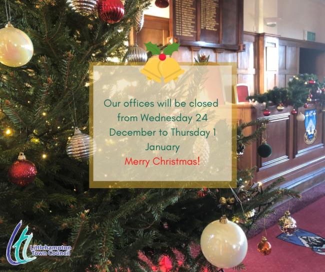 Our offices will be closed from Wednesday 24 December to Thursday 1 January