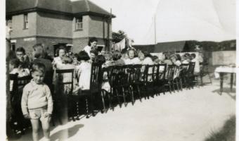 Historic image of V.E. DAY down GOSDEN ROAD, Littlehampton