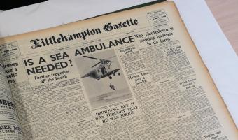 Museum Documentation project - picture of an old newspaper