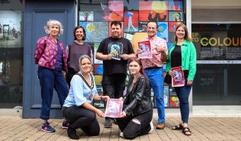 Annis Joslin, Claire Wearn, Leader Arun District Councillor Shaun Gunner, Littlehampton Town Councillor Dr James Walsh KStJ, Juliette Buss. Town Mayor Councillor Michelle Molloy and Mihaela CREDIT HARRY HOLDER