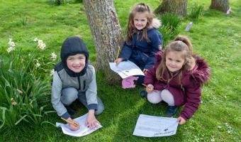 children bunny hunt