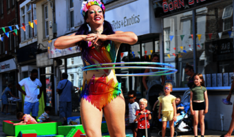 Roller-skater from previous Love Local Event 2024