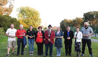 Cllr Alan Butcher with Merit Awards 2026 recipients