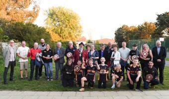 Littlehampton Town Mayor Councillor Alan Butcher with Sports Awards winners